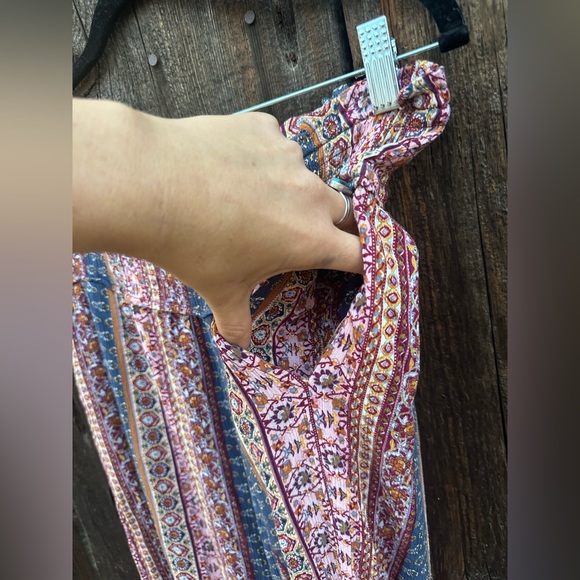 Three Dots Casual Boho Wide Leg Comfy Bohemian Elastic Waist Pants - Picture 7 of 14